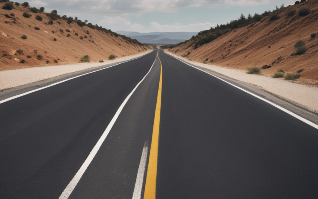 Paving roads in northern California